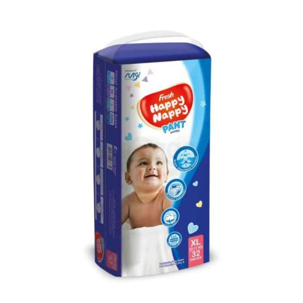 Fresh Happy Nappy Pant Diaper XL (12-17kg) 32Pcs