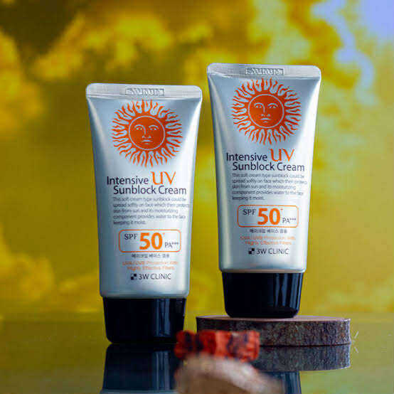 3W Clinic Intensive UV Sunblock Cream with SPF50+ PA+++ 70ml